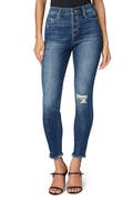 Liverpool Abby High Rise Ankle Skinny Button Fly 28