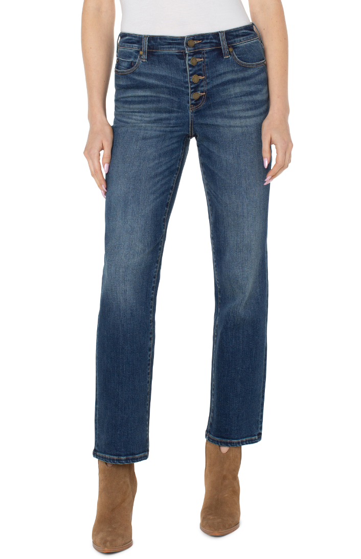 Liverpool Kennedy Straight W/Exposed Button Fly 30