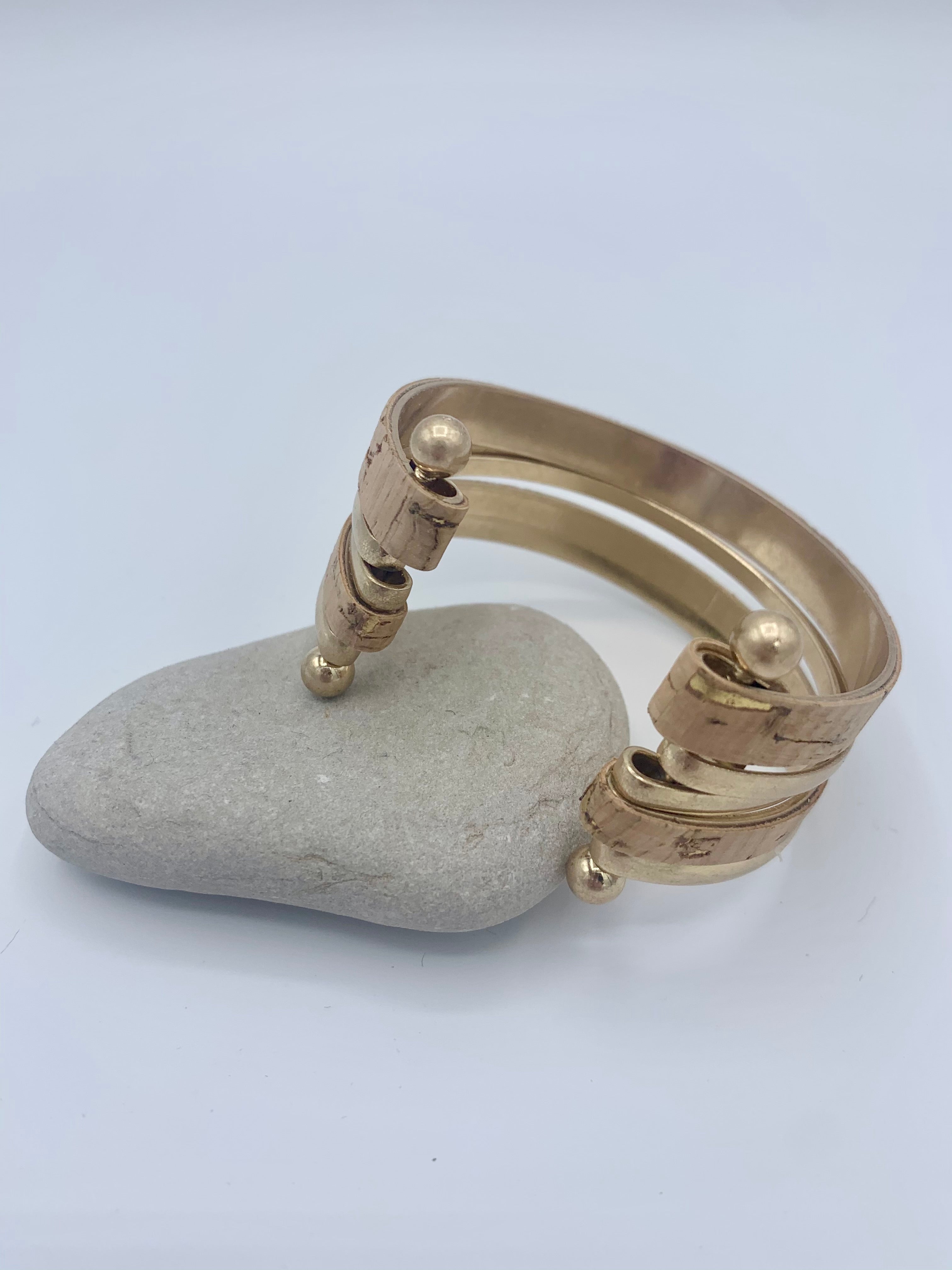 Meghan Browne Lele Bracelet - Gold Cork