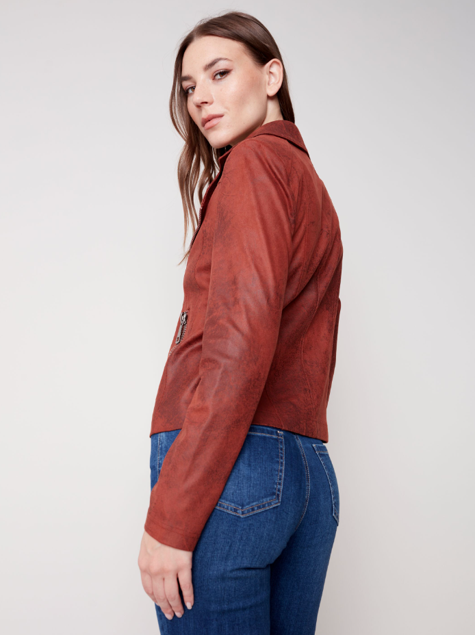 Vintage Faux Leather Perfecto Jacket
