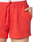 Liverpool Pull-On Knit Short with Pork Chop Pockets