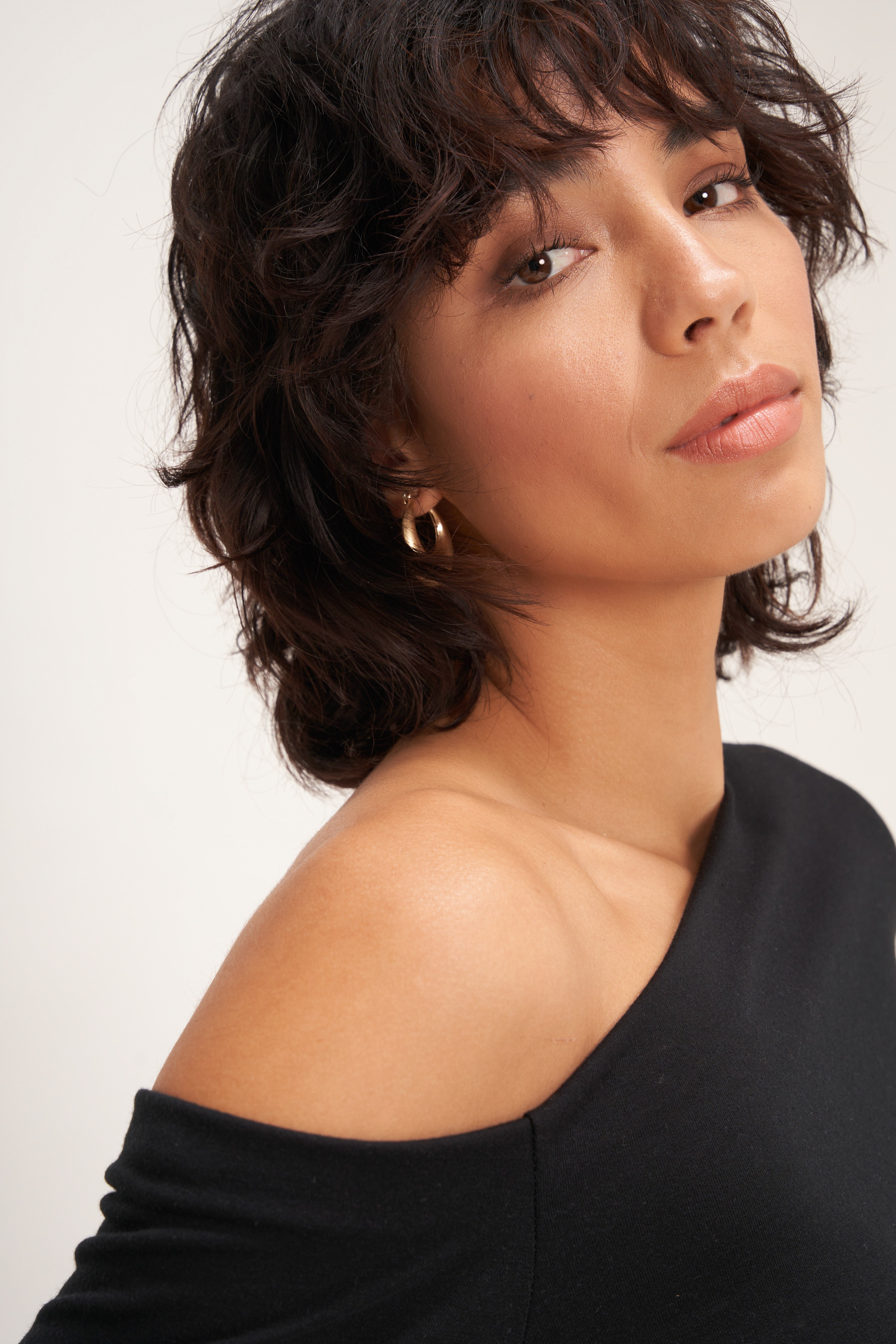 Oh Hey Off-Shoulder Ruched Side Top