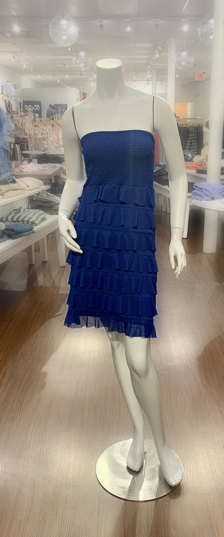 Strapless Chacha Dress - Azure