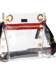 Tony Small - Clear Black/ Brushed Gold Red Zipper