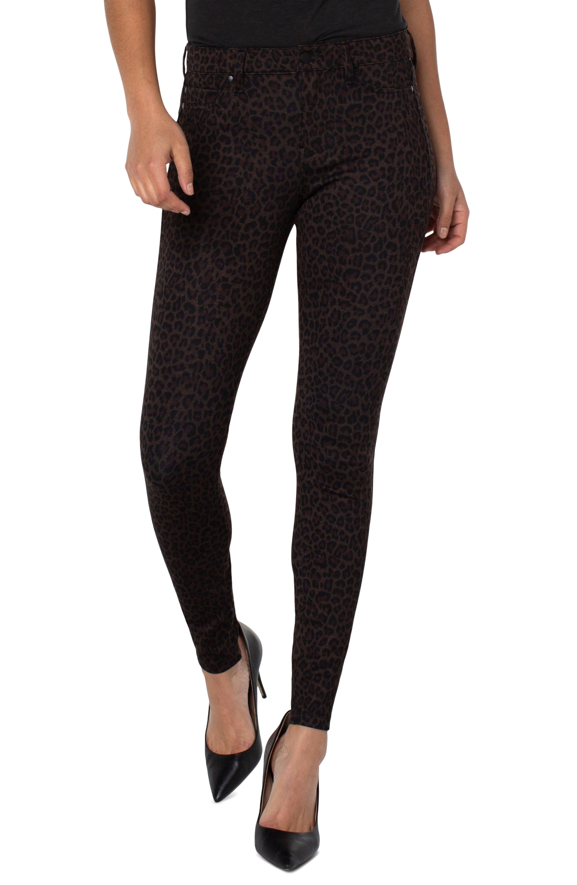 Liverpool Madonna Skinny 29&quot; - Brown Black Cheetah