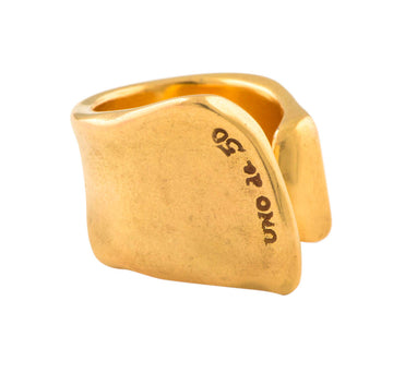 UNOde50 Gold The Crevice Ring Size 6