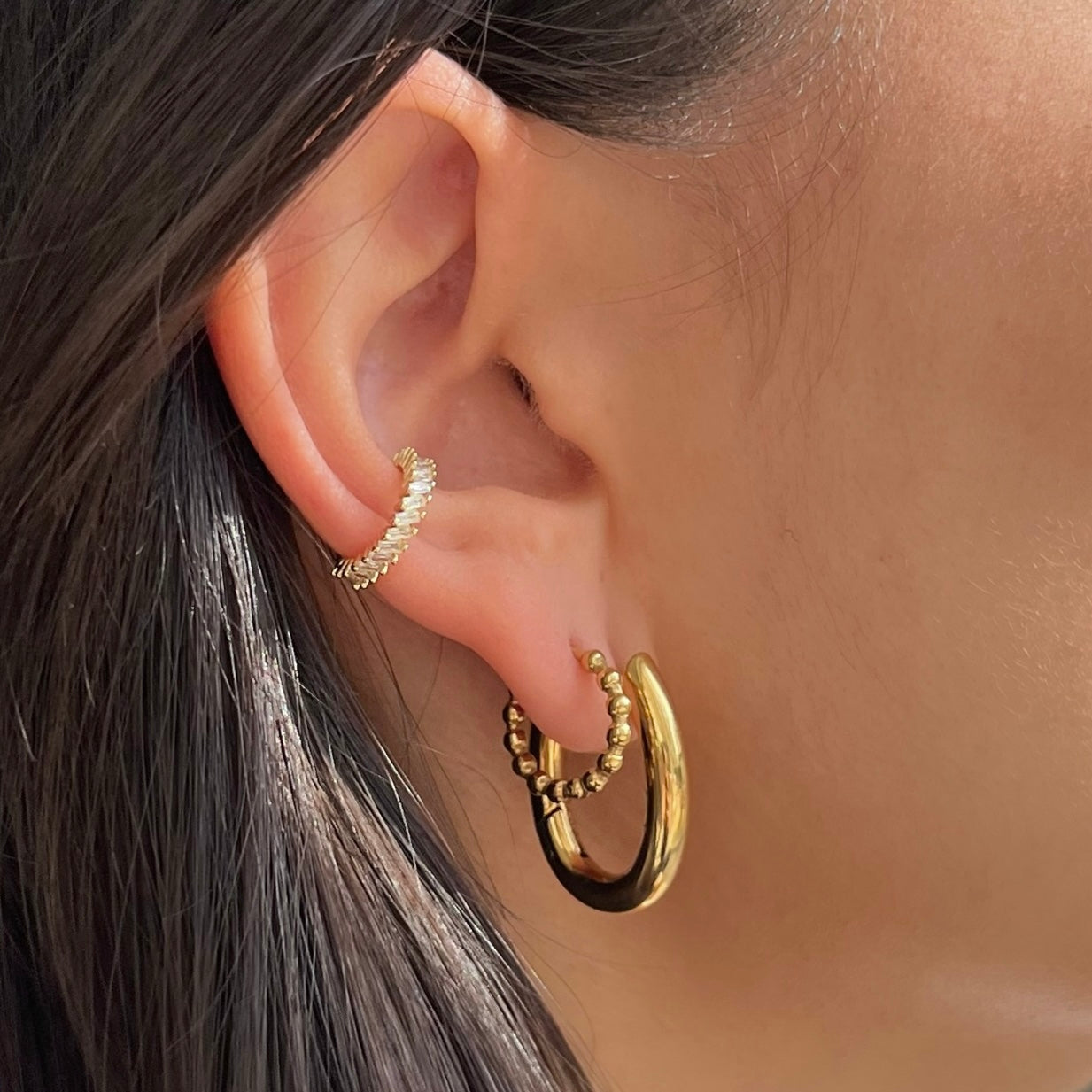 Erin Mini Hoop Earring - Gold