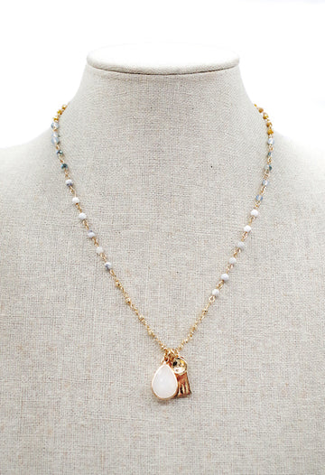 Meghan Browne Cecilia Necklace - White