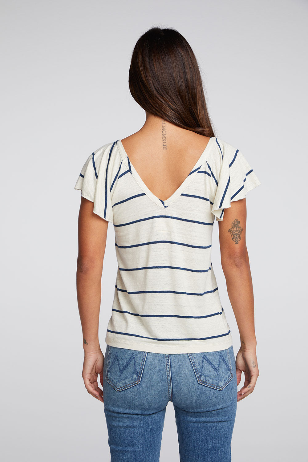 Raglan Flutter Sleeve Tee
