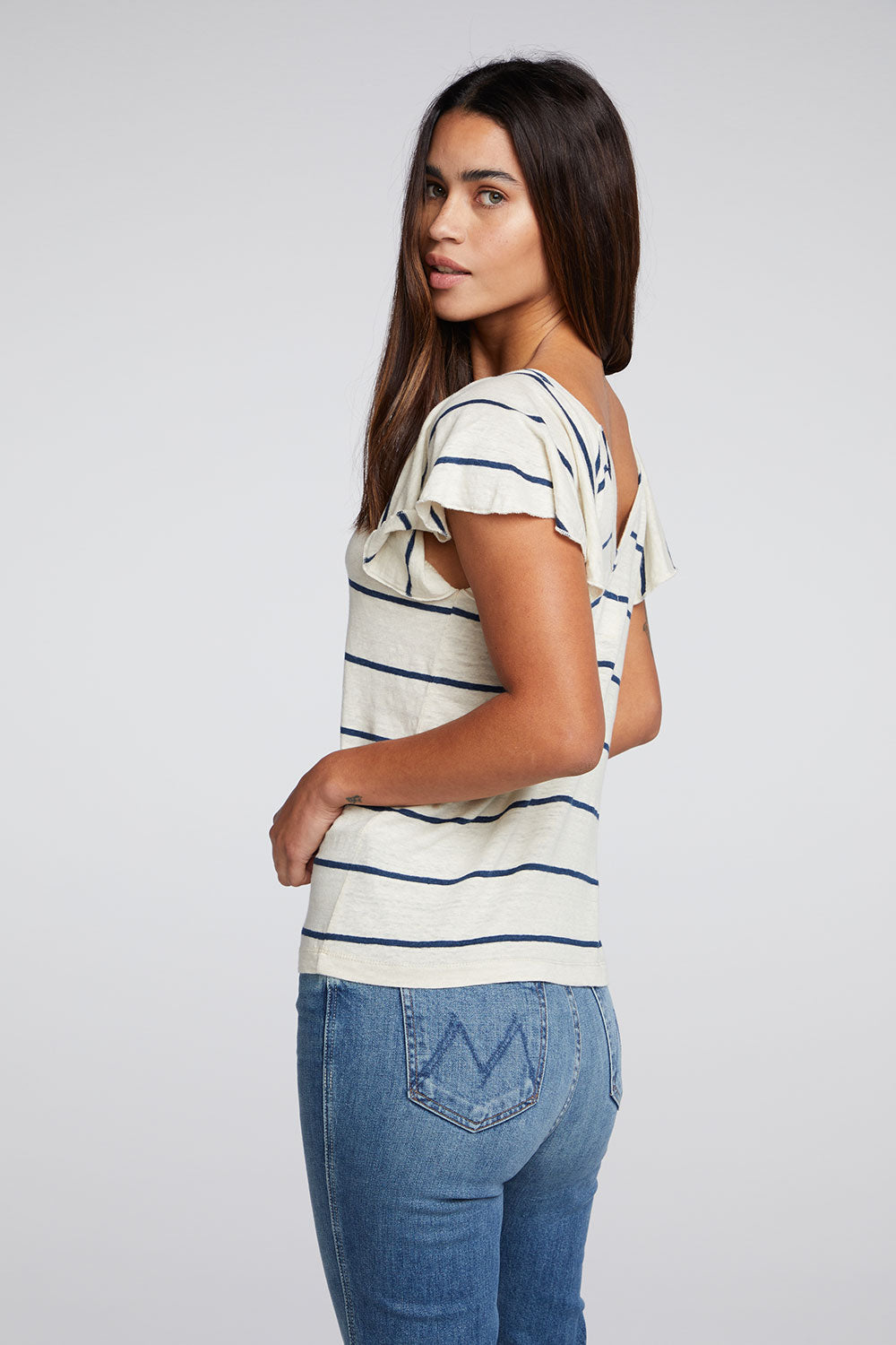 Raglan Flutter Sleeve Tee