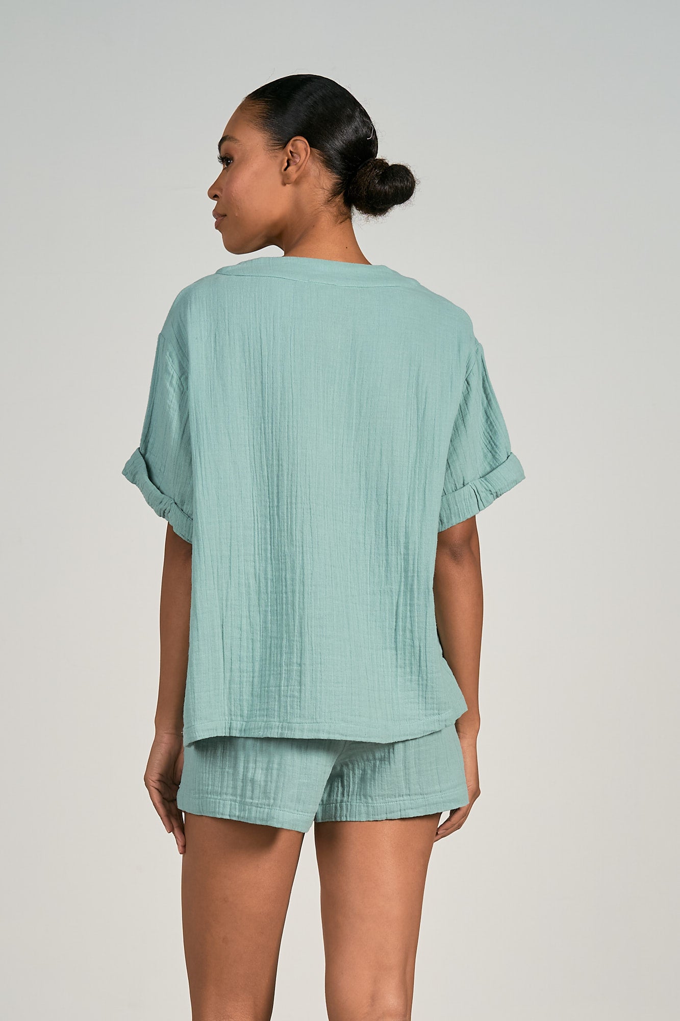 V-Neck Short Sleeve Top