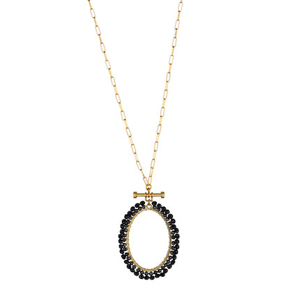 Meghan Browne Dion Necklace - Gold Hematite