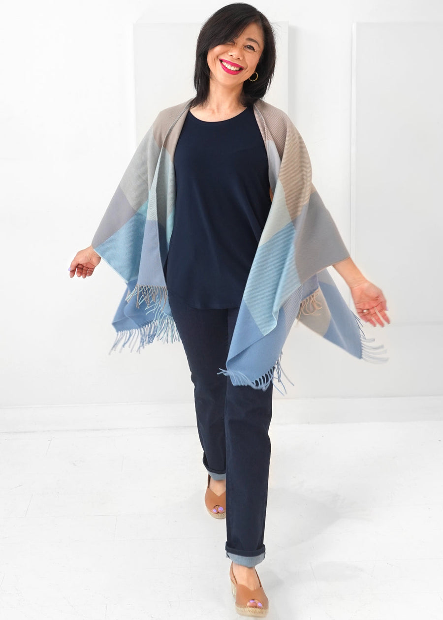 Ruanna Block Plaid - Blue