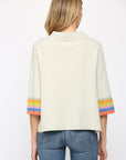 Color Block Bell Sleeve Sweater
