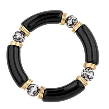 Meghan Browne Gala Bracelet - Gold Black
