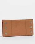 110 North Wallet - Almond Tan Brushed Silver