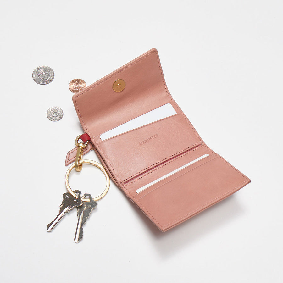Royce Key Wallet - Pink Sands Brushed Gold