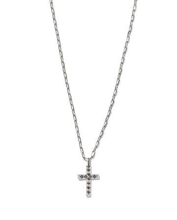 Kendra Scott Jada Cross Short Pendant Necklace Silver