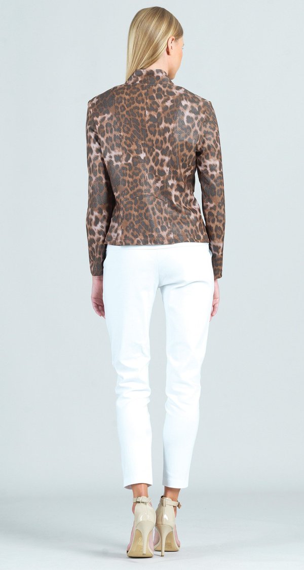 Liquid Leather Cheetah Jacket