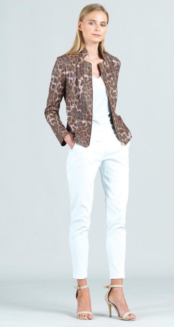 Liquid Leather Cheetah Jacket
