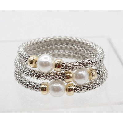 Meghan Browne Bracelet Kane - Silver Pearl