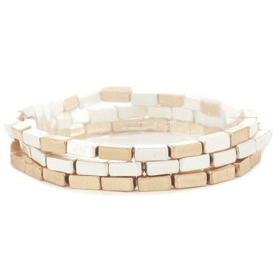 Meghan Browne Kat Bracelet - Gold Silver