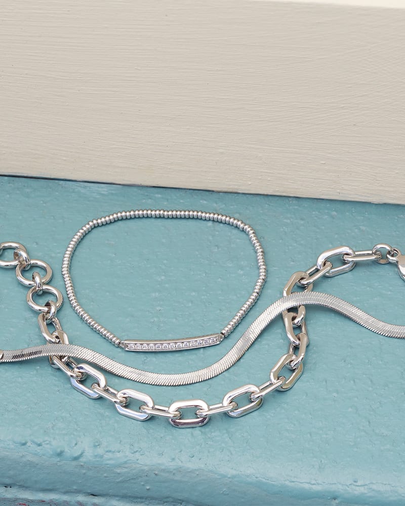Kendra Scott Korinne Chain Bracelet Rhodium Metal
