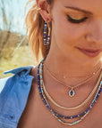 Kendra Scott - Piper Pendant Necklace - Gold Blue Lapis