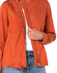 Cinch Waist Jacket - Orange Rust