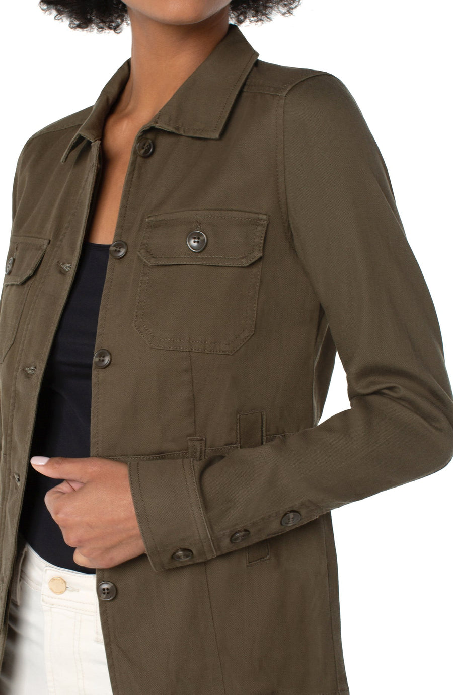 Collared Military Jacket