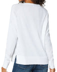 Raglan Sweater w/ Side Slit - Off White