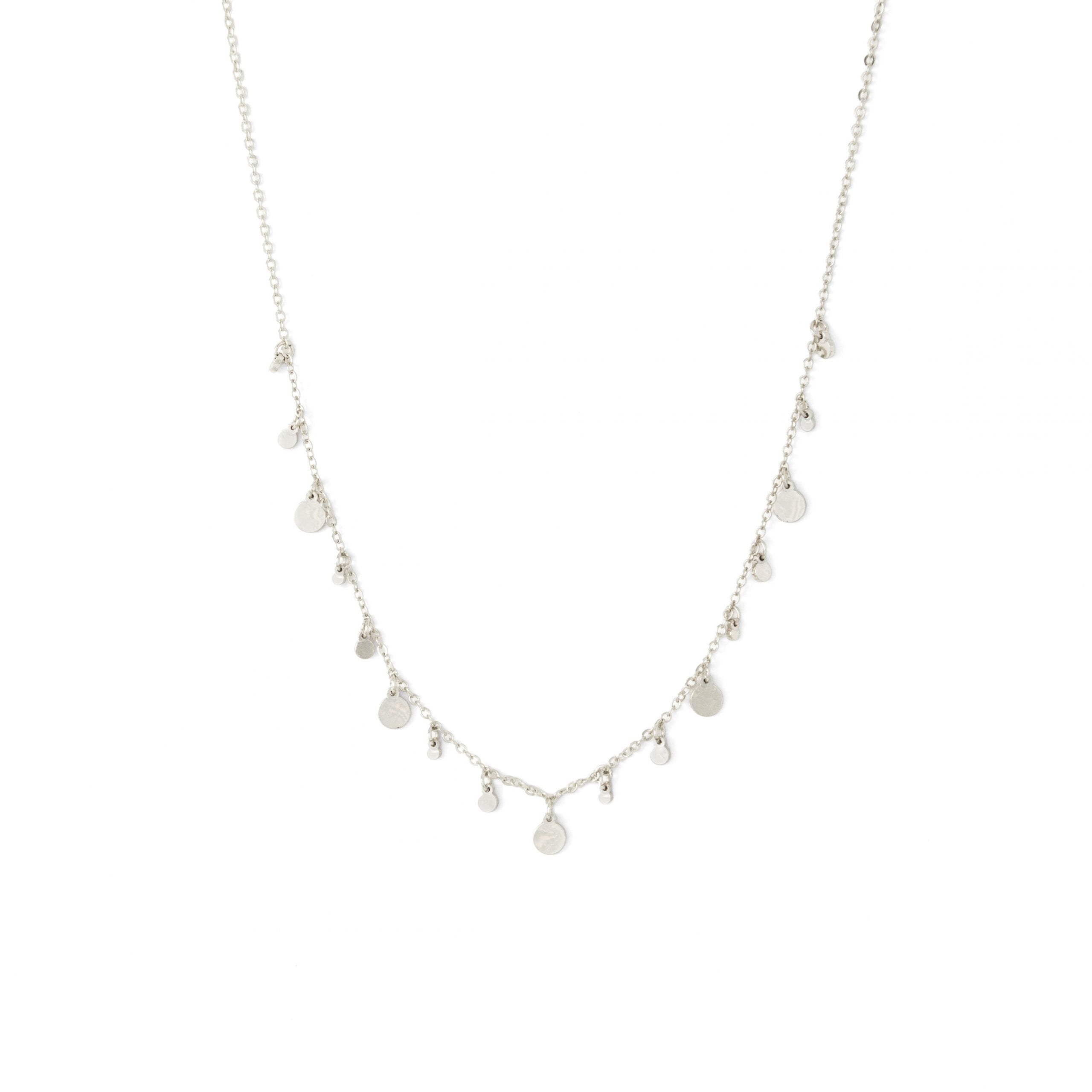 Multi Small Circles Necklace - Silver