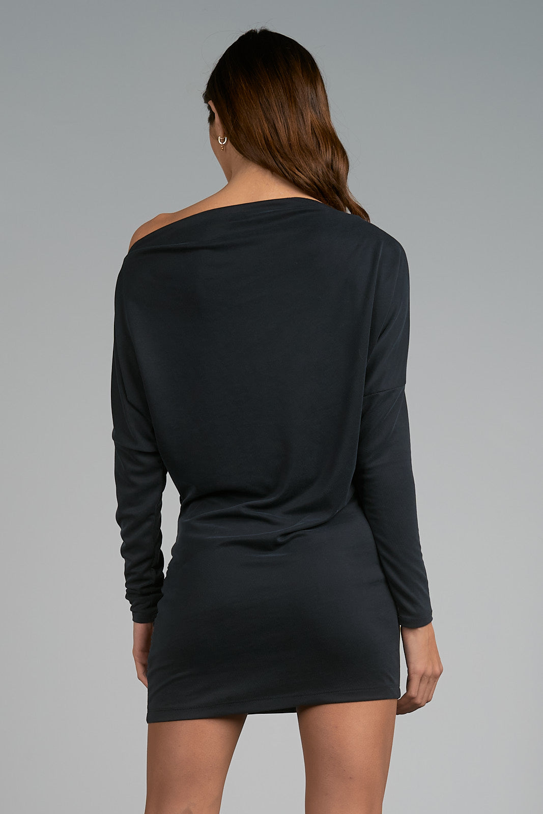 Ruched Off Shoulder Dress
