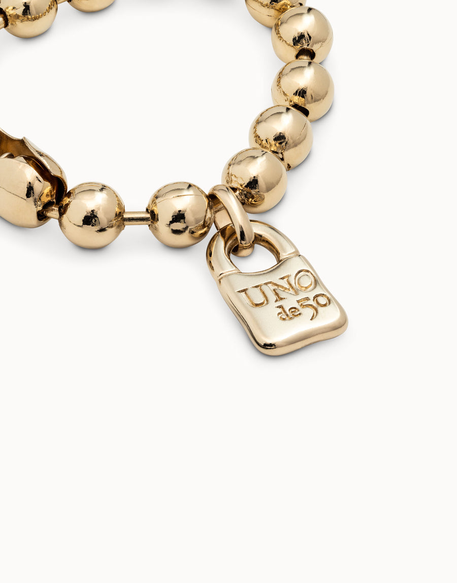 UNO de 50 Snowflake Gold Bracelet Size M
