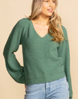 Kaylee Pleat Shoulder Sweater