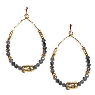 Meghan Browne Shannon Earring - Labradorite