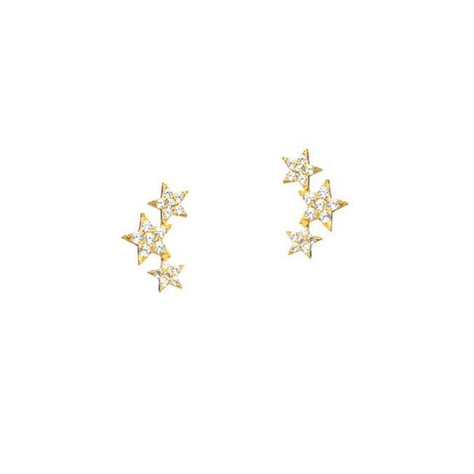 Three Star Climber Earring