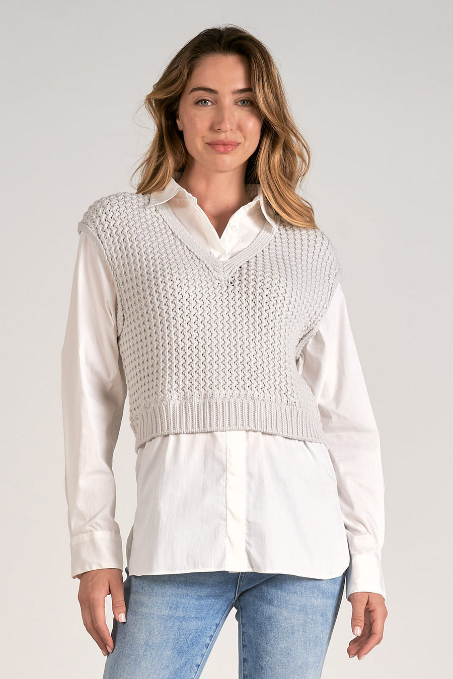 Shirt and on sale sweater combo womens