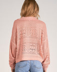 Pink Collar Knit Sweater