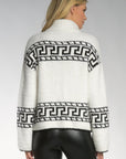 Greek Key Sweater