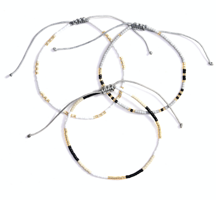 Greys Woven String Bracelet