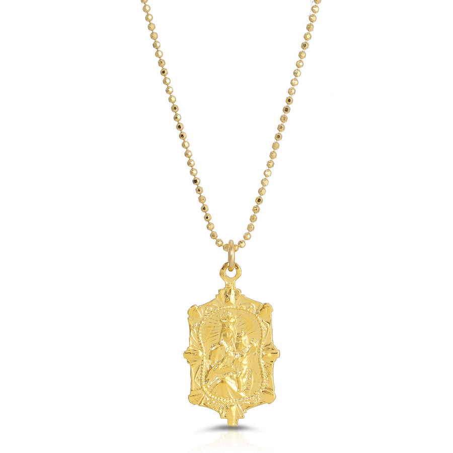 Ornate Mary Pendant Necklace