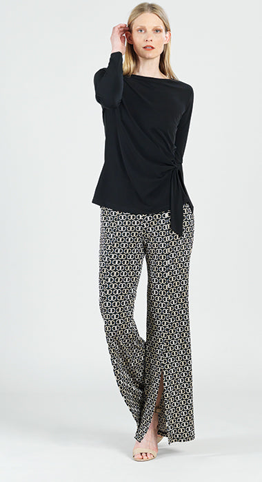 Side Tie Top -  Black