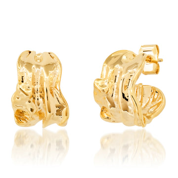Abstract Gold Huggies