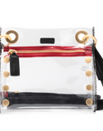Tony Small - Clear Black/ Brushed Gold Red Zipper