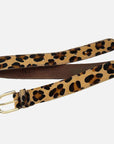 Diane Leopard Calf Hair Belt - Leopard