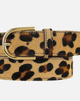 Diane Leopard Calf Hair Belt - Leopard