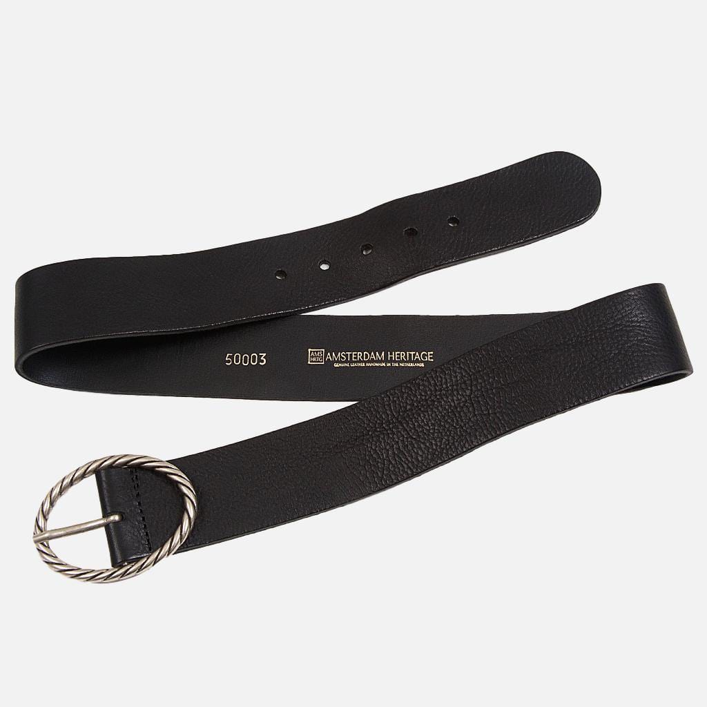 Yara Vintage Buckle Belt - Black
