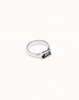UNOde50 Cobra Grey Crystal Ring Size 8