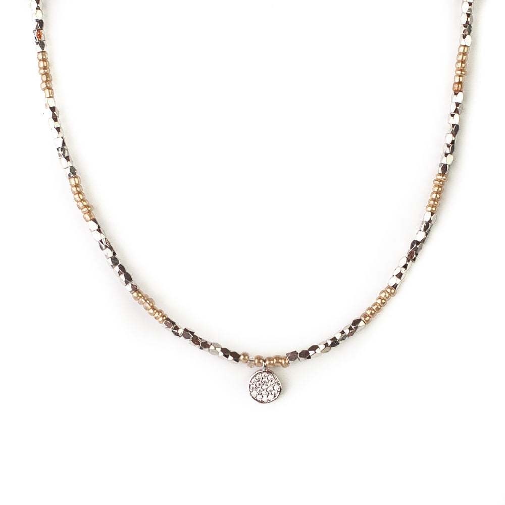 Meghan Browne Bitsy Necklace - Silver Gold